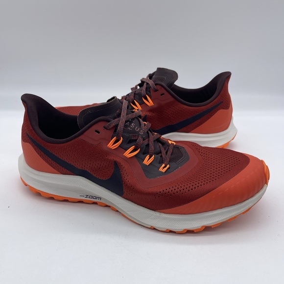 Nike AR5677-600 Air Zoom Pegasus 36 Trail Men's Size 10.5 Running Shoes Dune Red - Picture 1 of 10